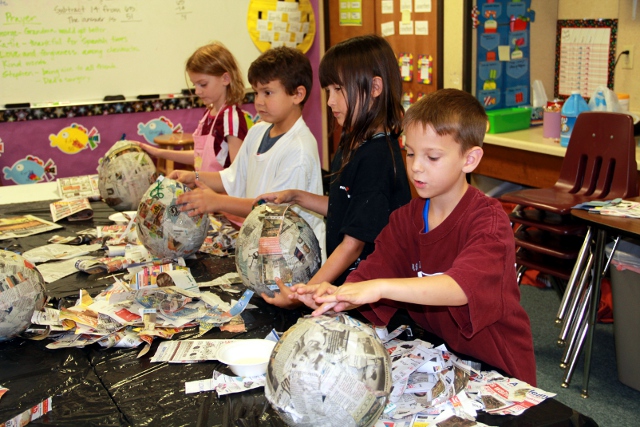 Paper Mache Globes